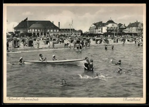 AK Travemünde, Partie am Badestrand