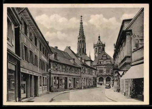 AK Bühl in Baden, Partie in der Schwanenstrasse