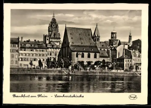 AK Alt-Frankfurt, Blick auf die Leonhardskirche