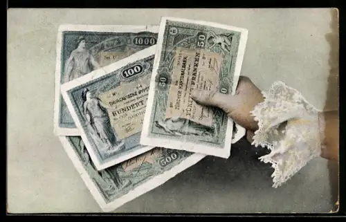 AK schweizer Franken, Banknoten der Züricher Nationalbank