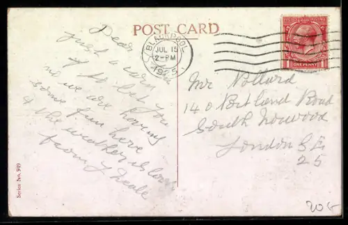 AK Geldschein im Briefumschlag