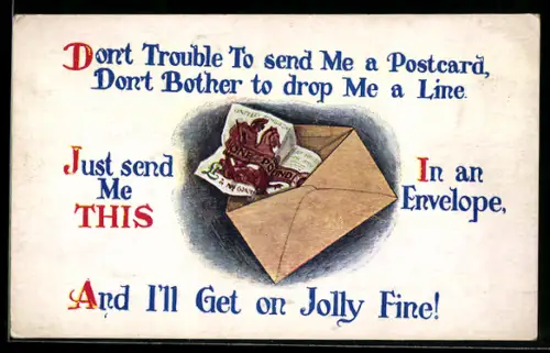 AK Geldschein im Briefumschlag