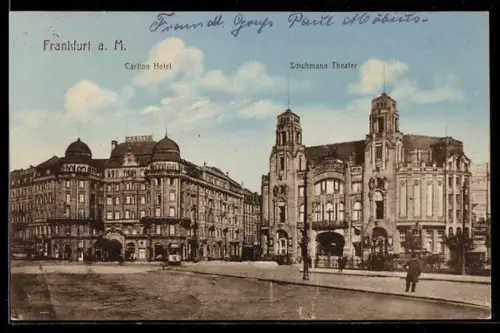 AK Frankfurt a. M., Carlton Hotel, Schumann-Theater