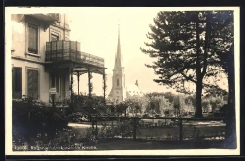 AK Ragaz, Blick auf Kirche