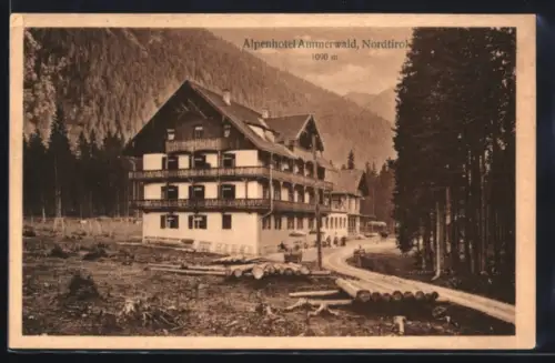 AK Reutte, Alpenhotel Ammerwald am Waldrand