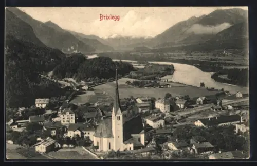 AK Brixlegg, Panorama mit Kirche