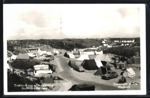 AK Zandvoort a/ Zee, Trekkerskamp De Branding, Boulevard Barnaart