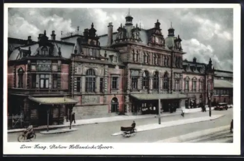 AK Den Haag, Station Hollandsche Spoor