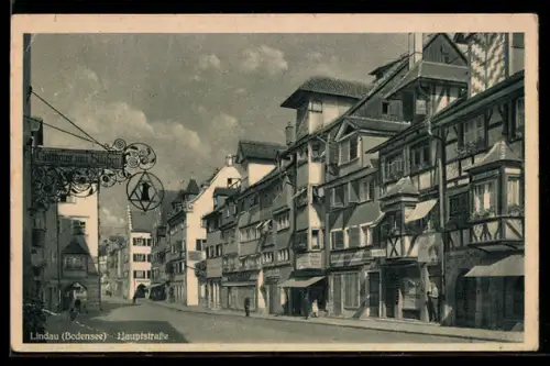 AK Lindau /Bodensee, In der Hauptstrasse