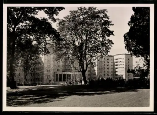 AK Frankfurt-Westend, I. G. Farbenindustrie Aktiengesellschaft, Gebäude mit Bäumen