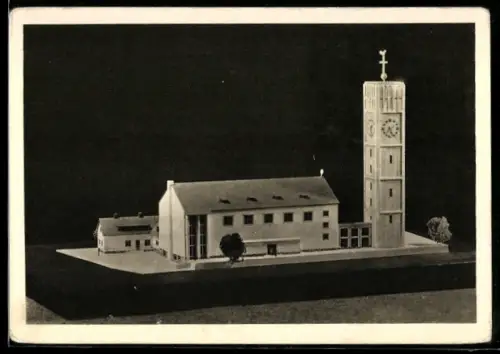AK Frankfurt-Seckbach, Modell der Rosenkranzkirche