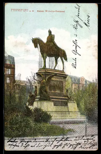 AK Frankfurt a. M., Kaiser Wilhelm-Denkmal