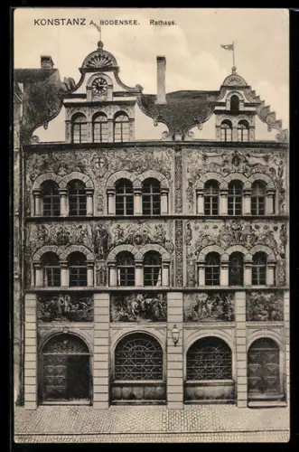 AK Konstanz, Blick auf Rathaus