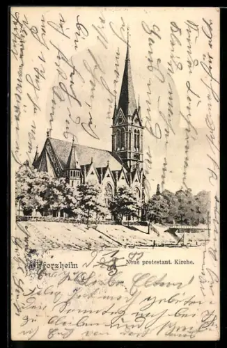 AK Pforzheim, Neue protestantische Kirche
