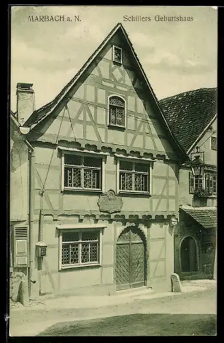 AK Marbach a. N., Schillers Geburtshaus