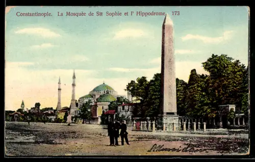 AK Constantinople, La Mosquee de Ste. Sophie et l`Hippodrome