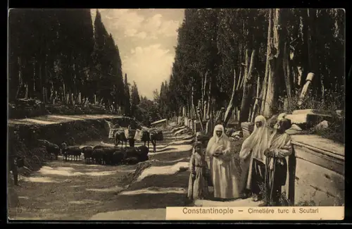 AK Constantinople, Cimetiere a Scutari-Bosphore