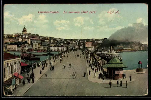 AK Constantinople, Le nouveau Pont 1912