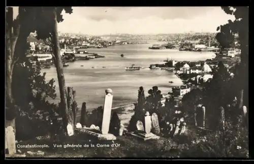 AK Constantinople, Vue générale de la Corne d'Or