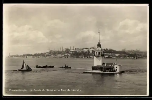 AK Constantinople, La Pointe du Séray et la Tour de Léandre