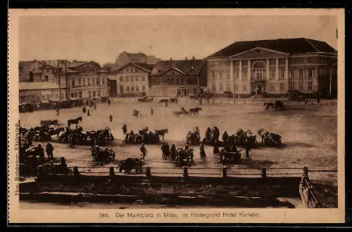 AK Mitau, Hotel Kurland am Marktplatz