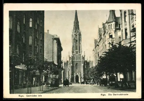 AK Riga, Kirche in der Gertrudstrasse