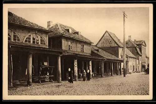 AK Mitau, Buden am Markt, Frauen