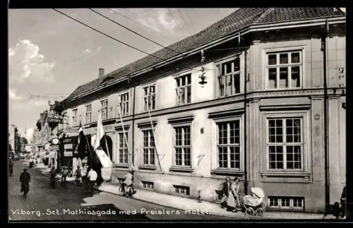 AK Viborg, Sct. Mathiasgade med Preislers Hotel