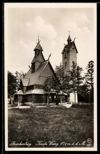 AK Wang /Riesengebirge, Kirche Wang auf dem Brückenberg