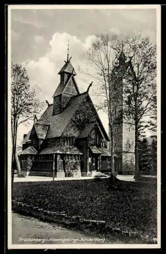 AK Brückenberg, Ansicht der Kirche Wang