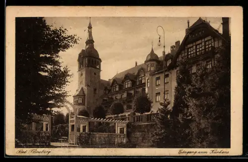 AK Bad Flinsberg, Eingang zum Kurhaus