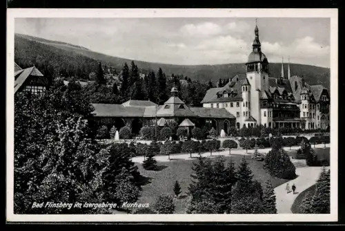 AK Bad Flinsberg /Isergeb., Kurhaus mit Anlage