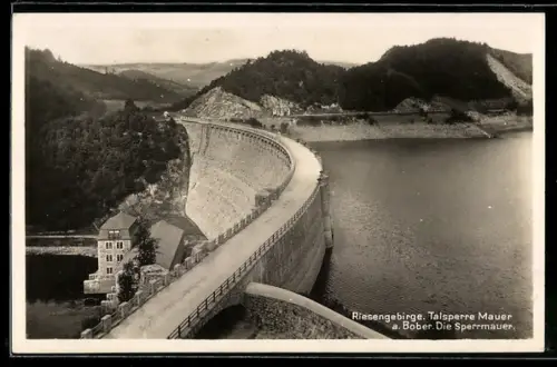 AK Mauer /Riesengebirge, Talsperre