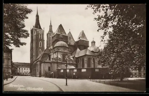 AK Breslau, Dom, Rückseite