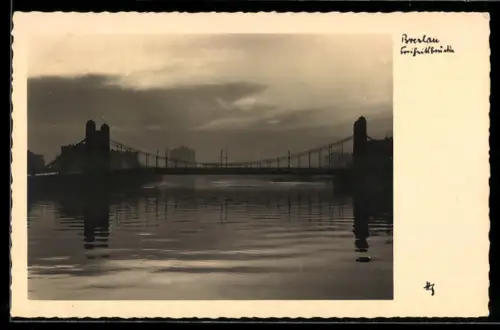 AK Breslau, Freiheitsbrücke, Panorama