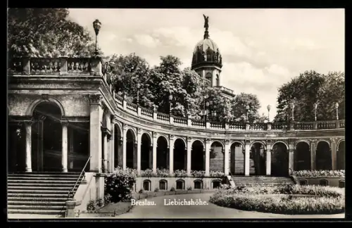 AK Breslau, Liebichshöhe, Teilansicht