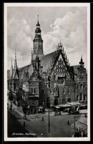 AK Breslau, Totalansicht des Rathauses