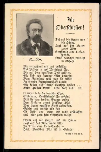 AK Chemnitz, Sammlung Grenzspende für Oberschlesien, Sammeltage 1921, Deutscher Schutzbund AG, Jakobikirchplatz 1