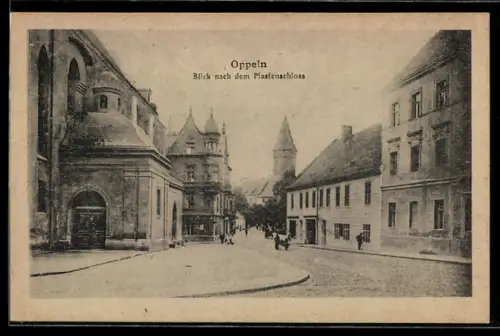 AK Oppeln, Blick nach dem Piastenschloss