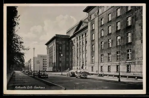 AK Kattowitz, Strassenpartie an der Regierung