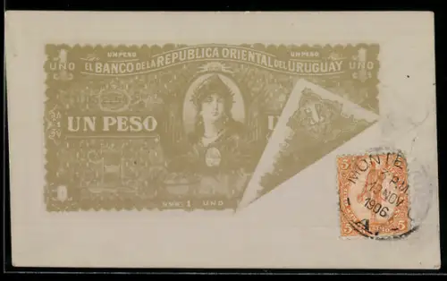 AK Geldschein Uruguay, 1 Peso