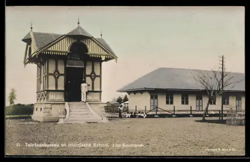 AK Lho-Seumawe, Telefoonbureau en Inlandsche School
