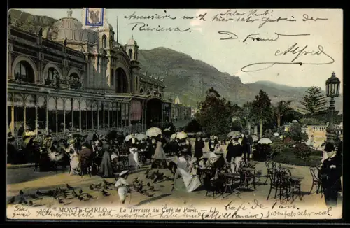 AK Monte Carlo, La Terrasse du Café de Paris