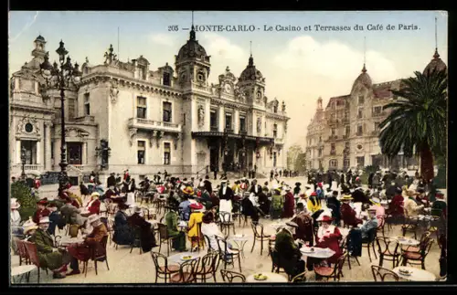 AK Monte-Carlo, Le Casino et Terrasse du Café de Paris