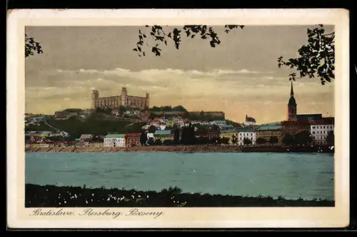 AK Bratislava, Panorama mit Burg