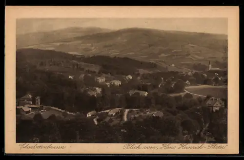 AK Charlottenbrunn, Blick vom Hans Heinrich-Platz