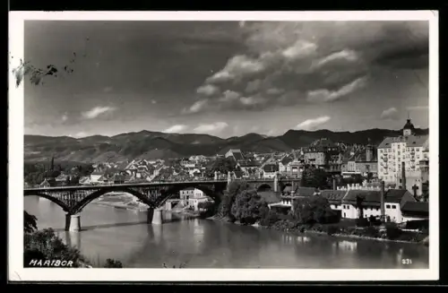 AK Maribor, Panorama mit Brücke