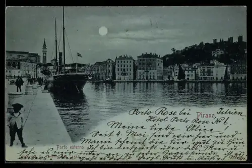 Mondschein-AK Pirano, Porto esterno