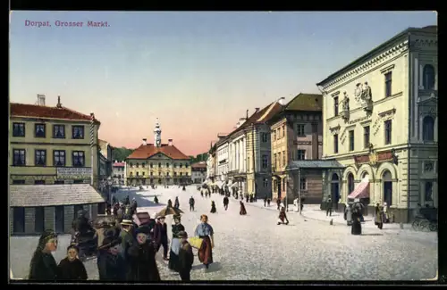 AK Dorpat, Grosser Markt
