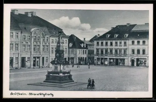 AK Küstrin, Frisör am Marktplatz